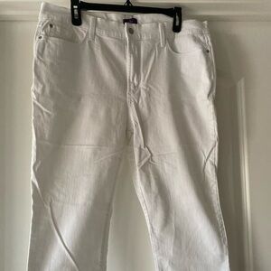 NYDJ Ariel Crop White Women’s jeans size 16 EXCELLENT condition